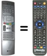 Télécommande équivalente LG 6710V00151E