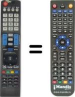 Télécommande équivalente AKB73615309