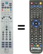 Replacement remote control LG MZ40PA10