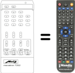 Replacement remote control Metz MECATRON 7202