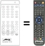 Replacement remote control Metz MECATRON 7212