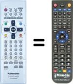 Replacement remote control Panasonic N2QAJB000037
