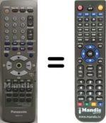 Replacement remote control Panasonic N2QAKB000007