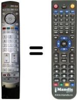 Replacement remote control Panasonic N2QAKB000056