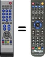 Télécommande équivalente NordMende N3205LB