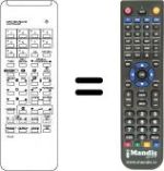 Télécommande équivalente RC43
