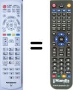 Replacement remote control Panasonic TX-L39E6EW