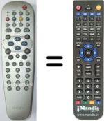 Télécommande équivalente Philips 26PF8946-12-TV