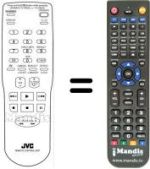 Télécommande équivalente JVC PQ21760D-3