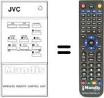 Gleichwertige Fernbedienung JVC PU52097AD-9