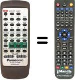 Télécommande équivalente Panasonic N2QAGB000007