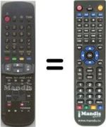 Télécommande équivalente Panasonic EUR51927