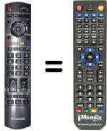 Gleichwertige Fernbedienung Panasonic N2QAYB000181