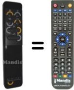 Télécommande équivalente RC6004