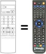 Télécommande équivalente RC56