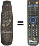 Télécommande équivalente RC1010