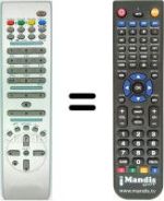 Replacement remote control Hitachi 20349162