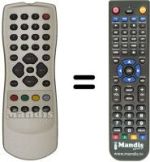 Télécommande équivalente Sinudyne SJ15500