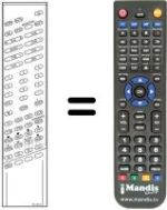 Télécommande équivalente RC3010