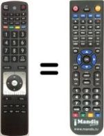 Télécommande équivalente RC5110