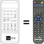 Télécommande équivalente RC80