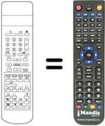 Replacement remote control RC8077 / VE