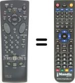 Replacement remote control RC8X02NX