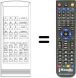 Télécommande équivalente RCU1709