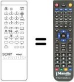 Replacement remote control RM631