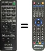 Replacement remote control RMAMU149
