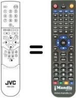 Gleichwertige Fernbedienung JVC AV28X25