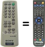 Télécommande équivalente Sony HCD-EP313