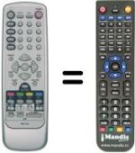 Replacement remote control EASY LIVING P42B SAT