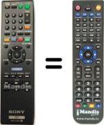 Télécommande équivalente RMT-B107A