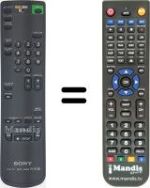 Télécommande équivalente RMT-V166B