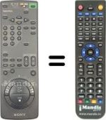 Télécommande équivalente RMT-V167