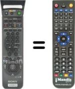 Télécommande équivalente Sony SLV-SE45CP