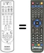 Télécommande équivalente RMT-V259B