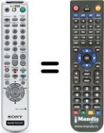 Télécommande équivalente Sony SLV-SE830B