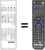 Telecomando equivalente Sharp RRMCG0739BMSA