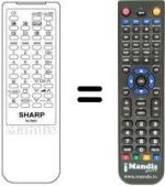 Télécommande équivalente RRMCG0916PESA