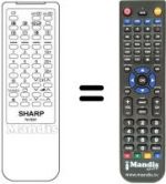 Télécommande équivalente Sharp RRMCG0959PESA