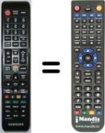 Replacement remote control Samsung LE27T51BX/XEU