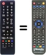 Gleichwertige Fernbedienung Samsung PS51E490B1W/XZG