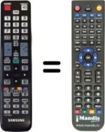 Télécommande équivalente Samsung LE22C450E1W/XZG