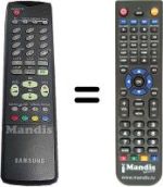 Télécommande équivalente Samsung CW30A90SD