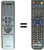 Télécommande équivalente Samsung LE40R86WDX/XEC