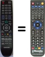 Télécommande équivalente Samsung B2230 HD