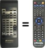Télécommande équivalente Sansui RS-1520