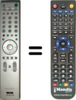 Replacement remote control Sony KDLS40A11E